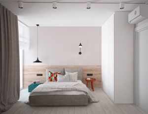 Phòng ngủ nhỏ phong cách color block