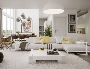 Thiết kế nội thất phòng khách theo xu hướng hiện đại