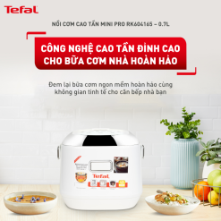 Nồi cơm điện tử cao tần mini Tefal 0.7L RK604165