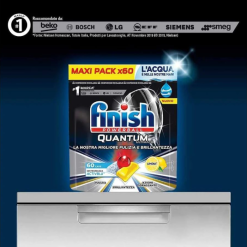Viên rửa bát Finish Powerball Quantum Ultimate Hương Chanh – Hộp 60 viên