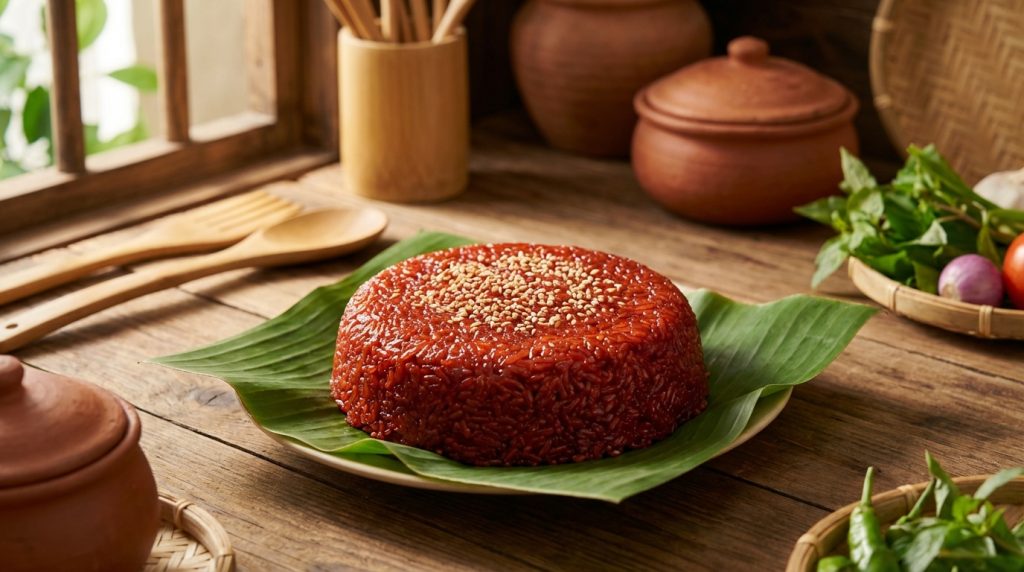 Cách nấu xôi gấc