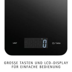 Cân nhà bếp điện tử WMF 23x15cm, màu đen