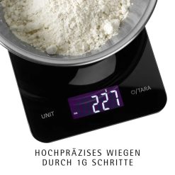 Cân nhà bếp điện tử WMF 23x15cm, màu đen